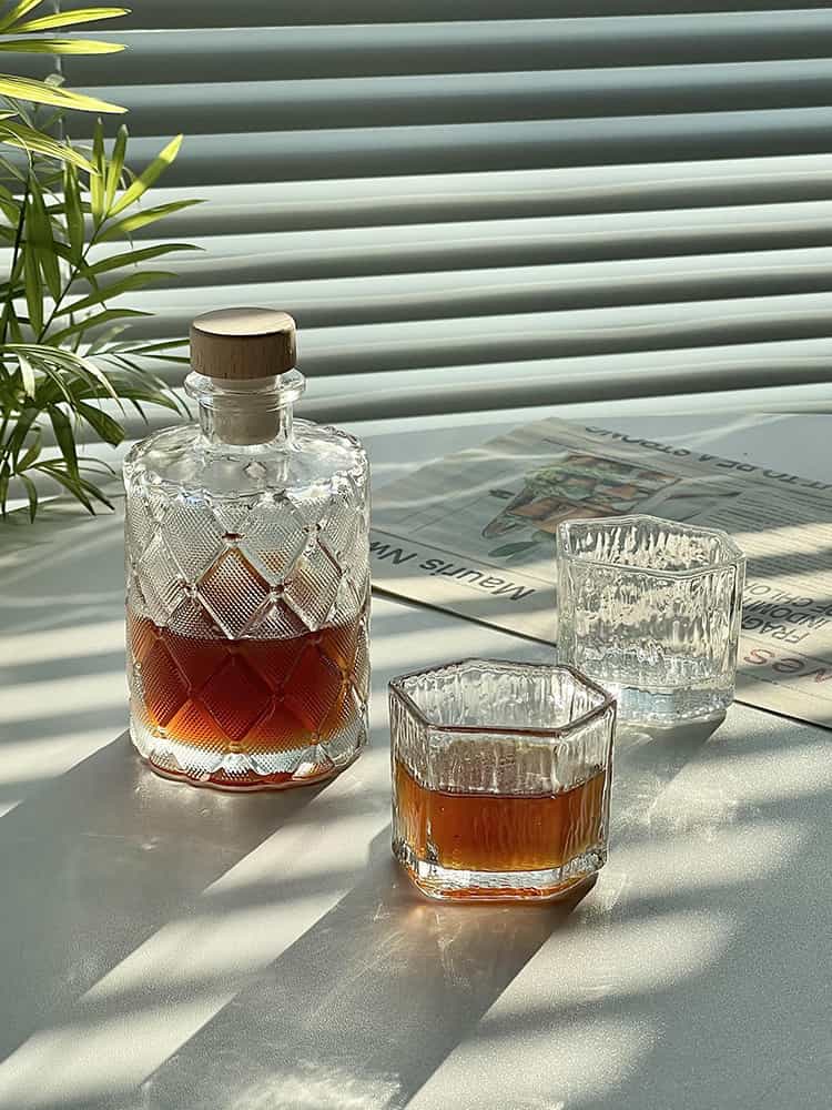 half-pint glass spirit bottle