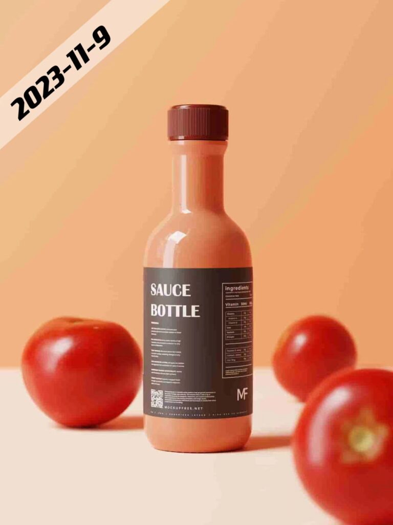 smilebottles glass sauce bottle
