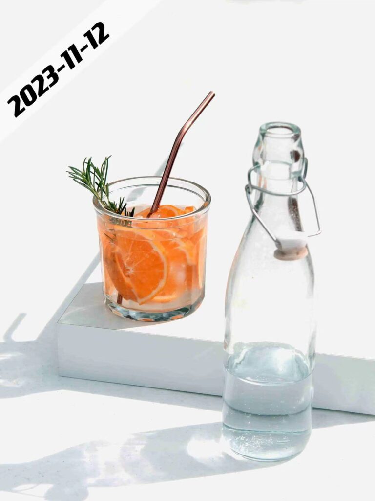 glass juice bottle
