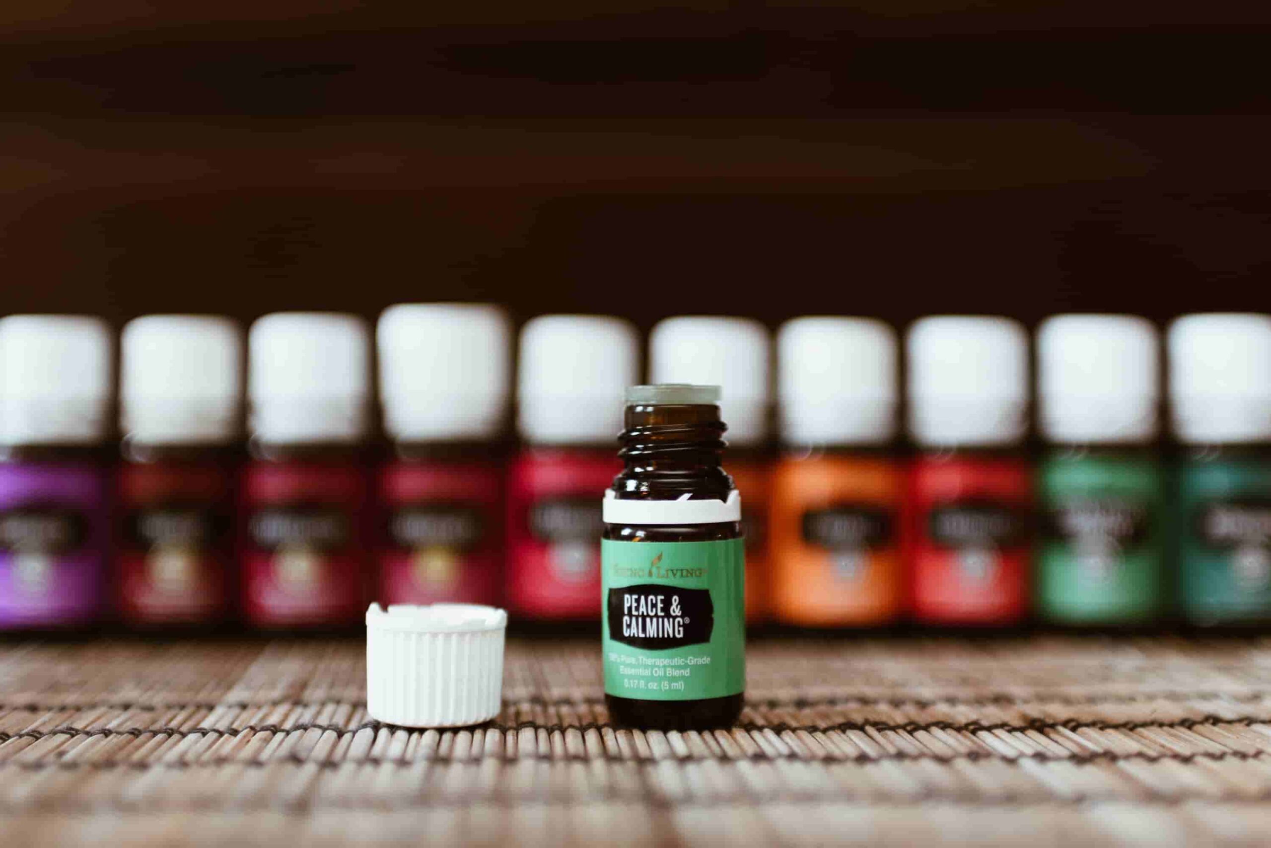 glass essential oil bottles