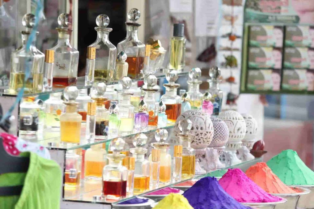 glass perfume bottles