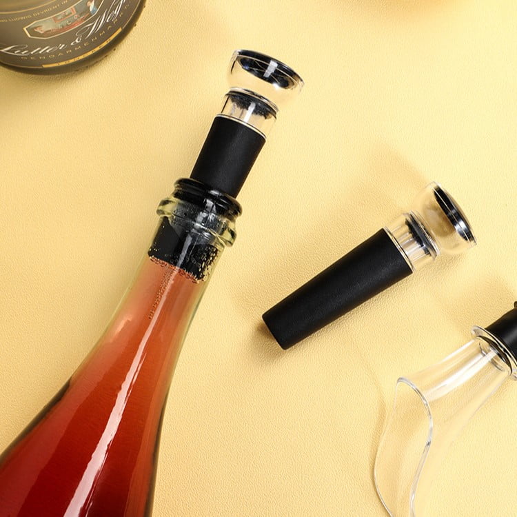 glass stopper for wine bottle
