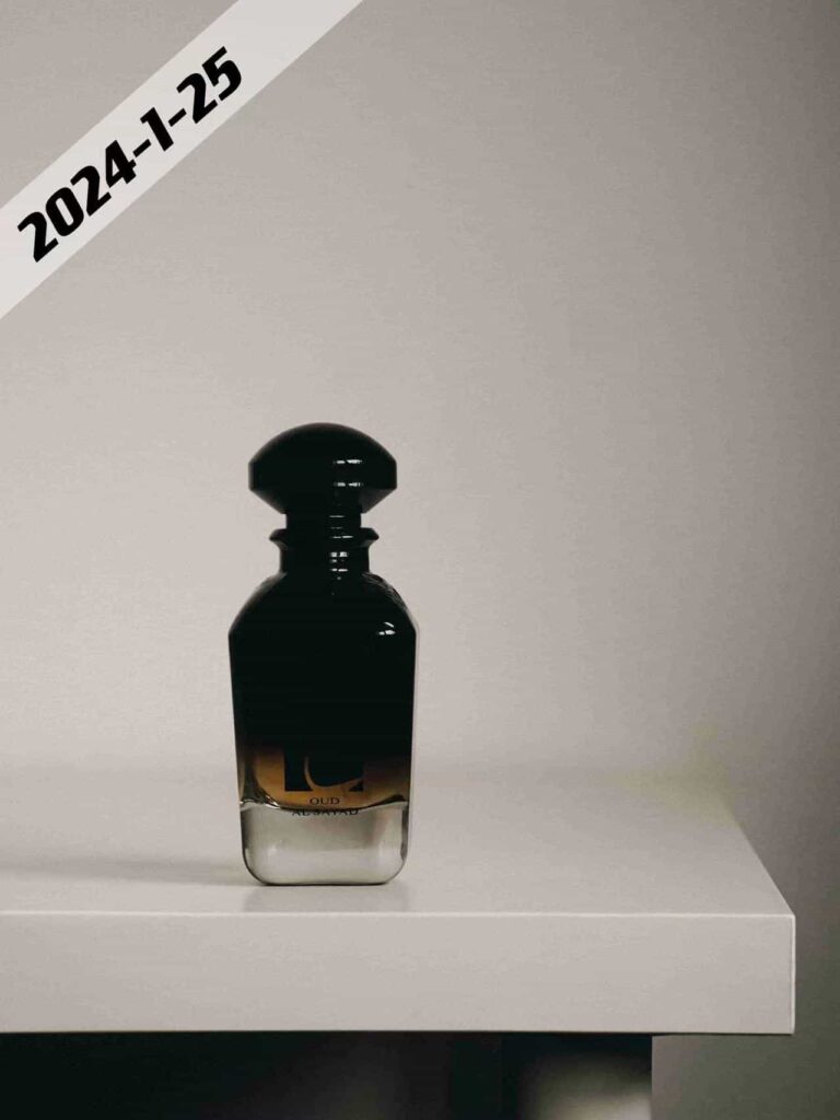 glass cologne bottle