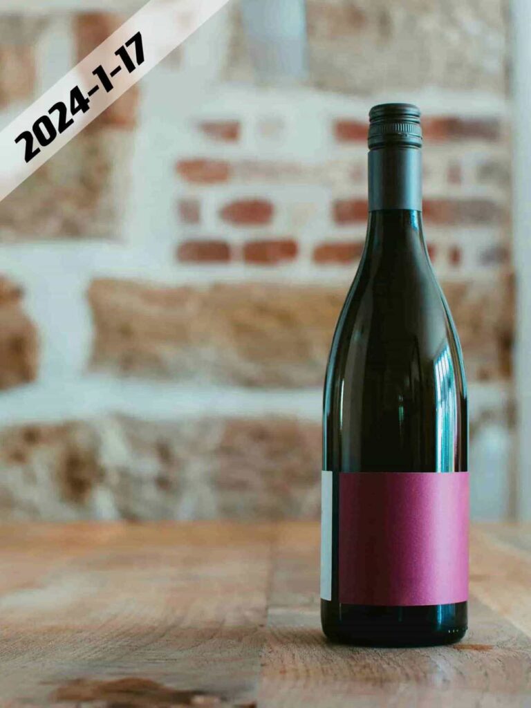 glass wine bottle