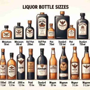 different liquor bottle sizes