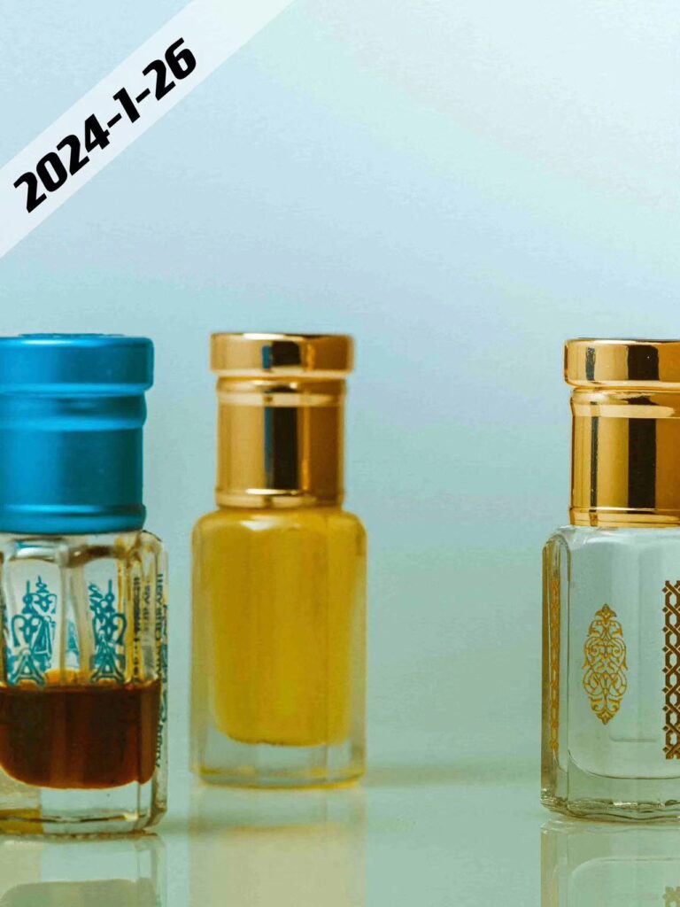 small glass bottles