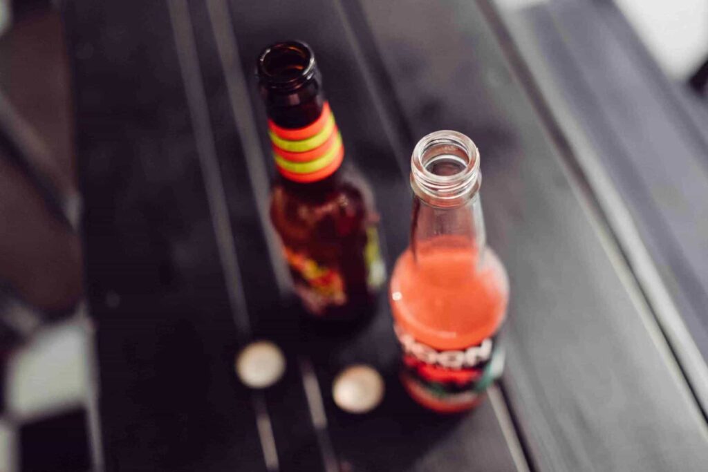 soda drink glass bottles