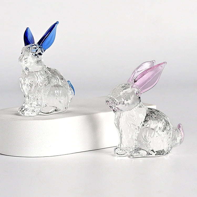 Crystal Glass Rabbit Ornament