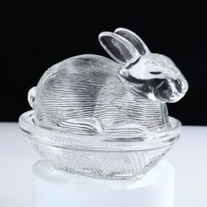 bunny glass pot