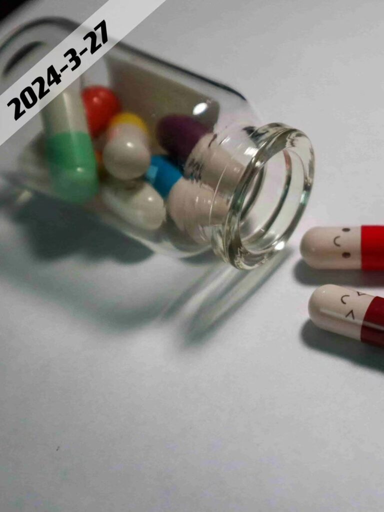 glass medicine bottle