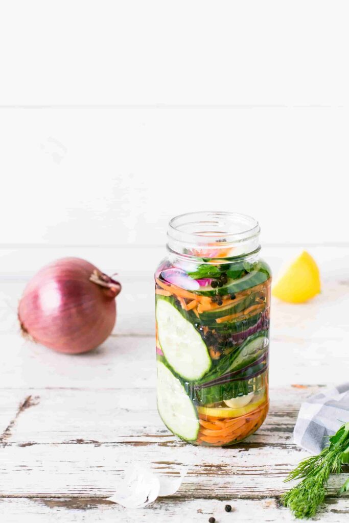 glass pickle jar
