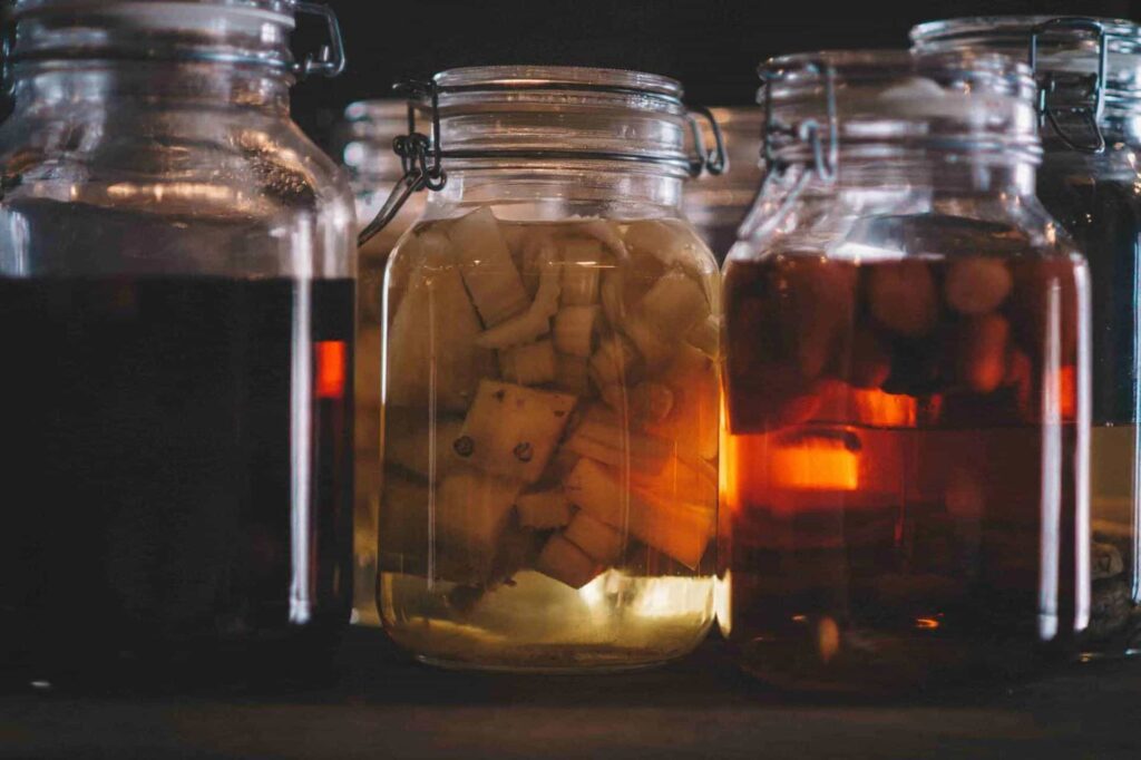 glass pickle jars