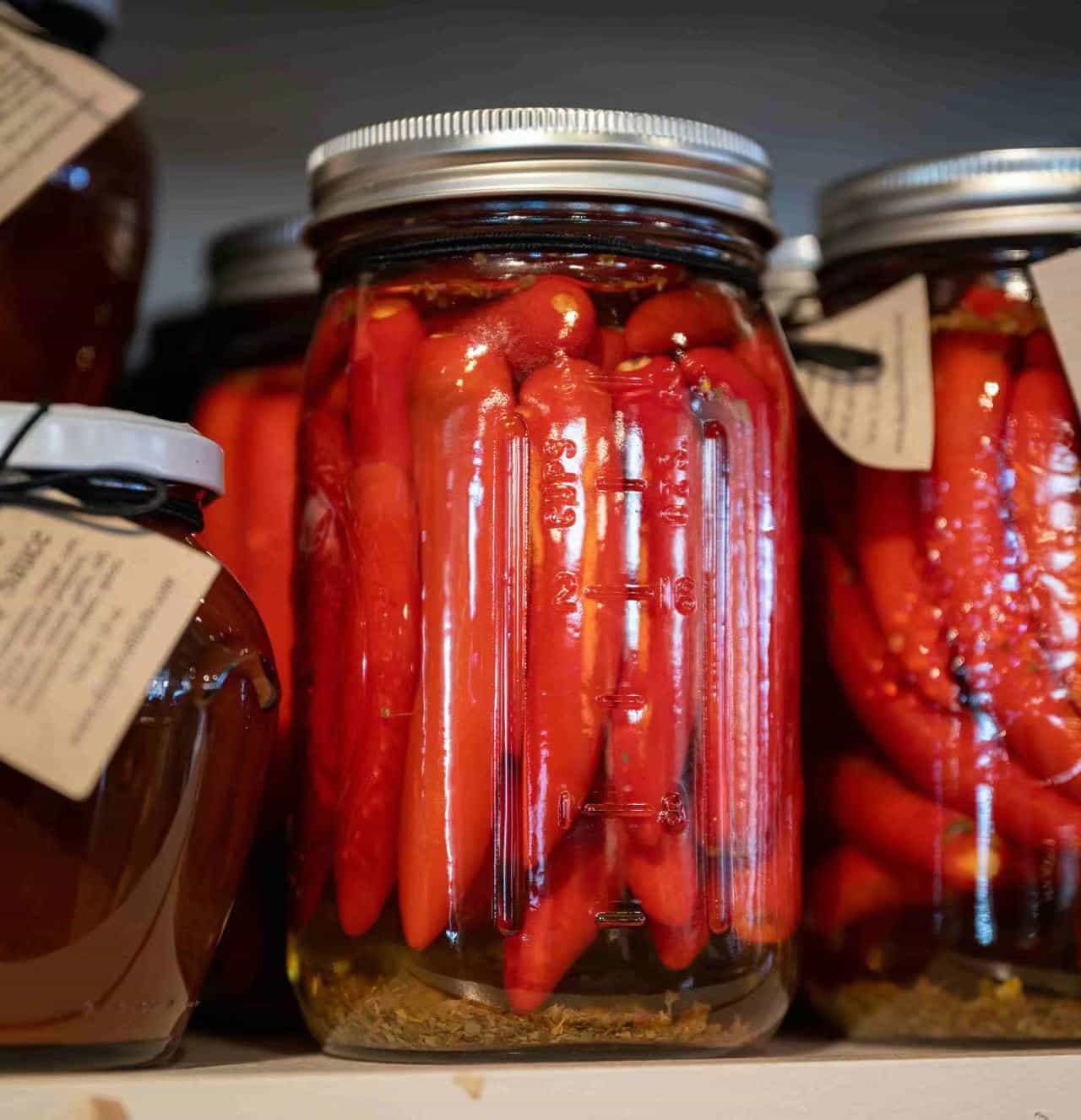 glass pickle jars