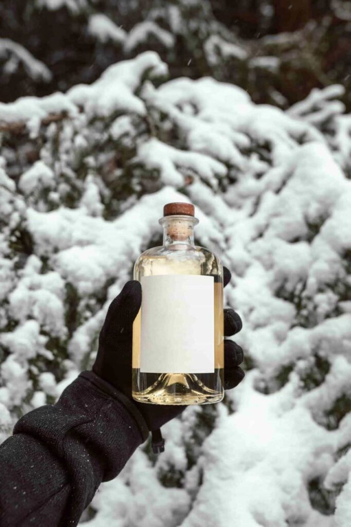 glass spirit bottle