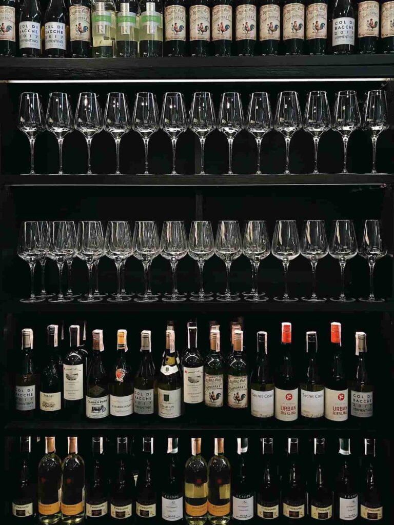 different styles of wine bottles