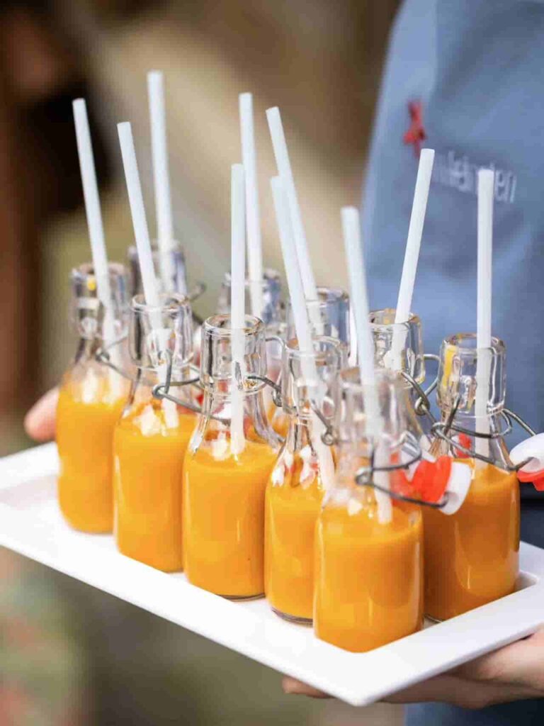 mini orange juice glass bottles