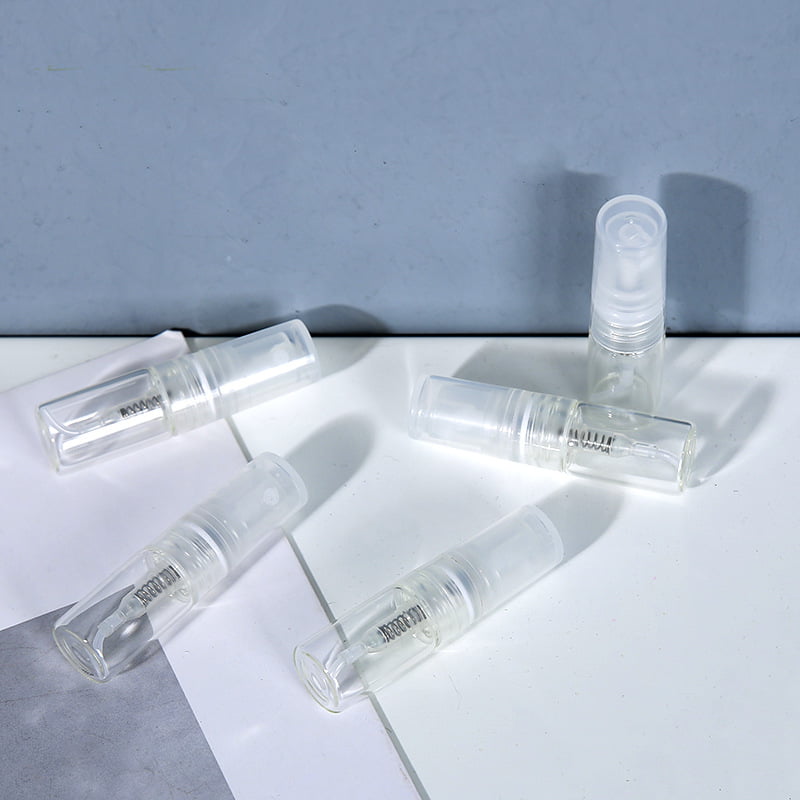transparent mini glass bottle for perfume