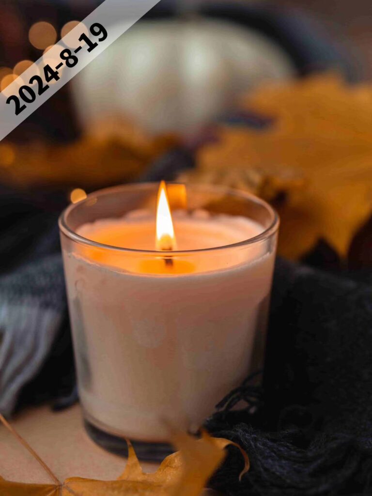 Glass candle jar