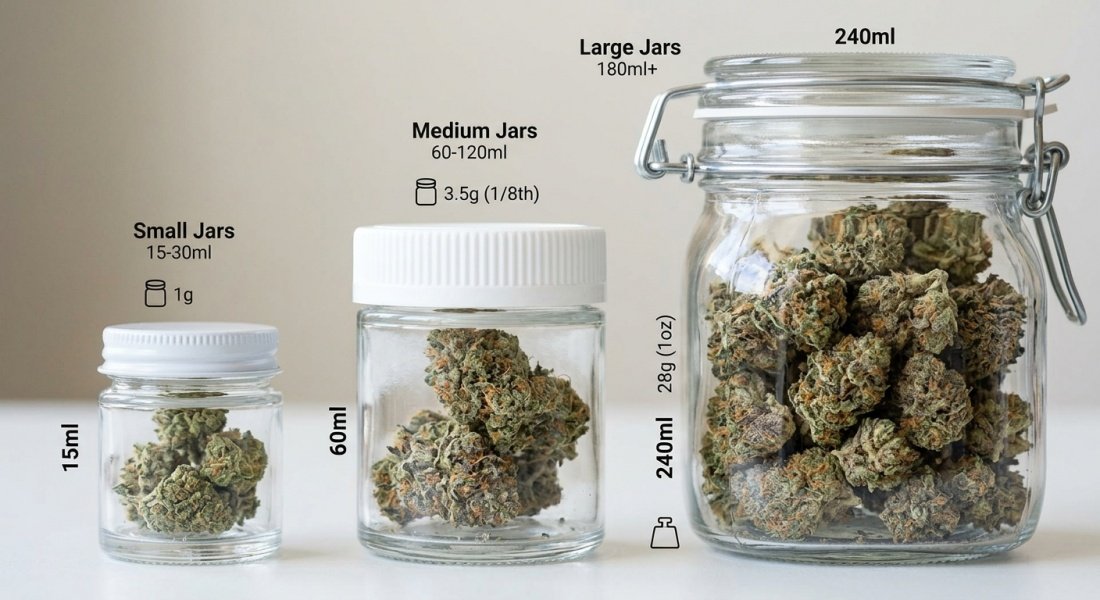 How Much Cannabis Flower Can Fit in a Glass Jar? A Practical Guide for ...